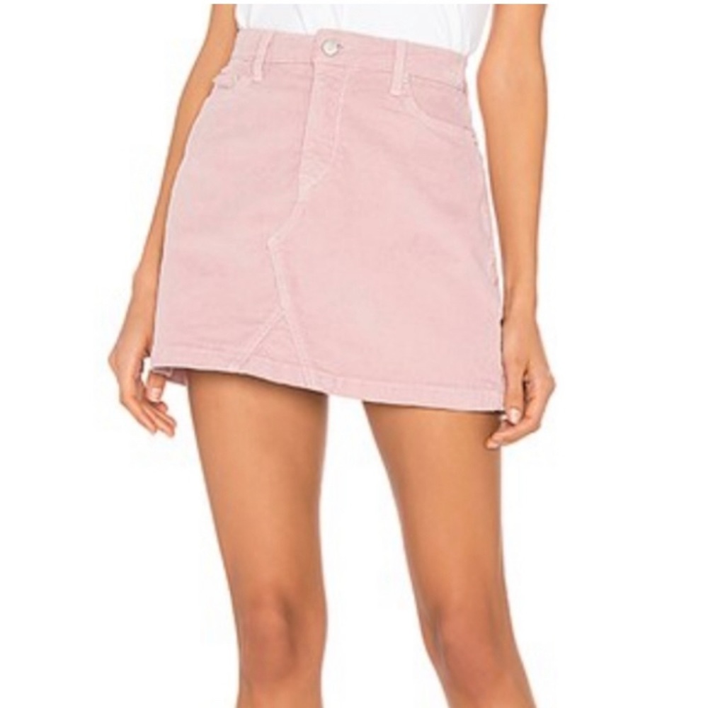 🤍HP🤍 Lovers + Friends Wyatt Mini Skirt - Pink Denim Corduroy Skirt  size 26